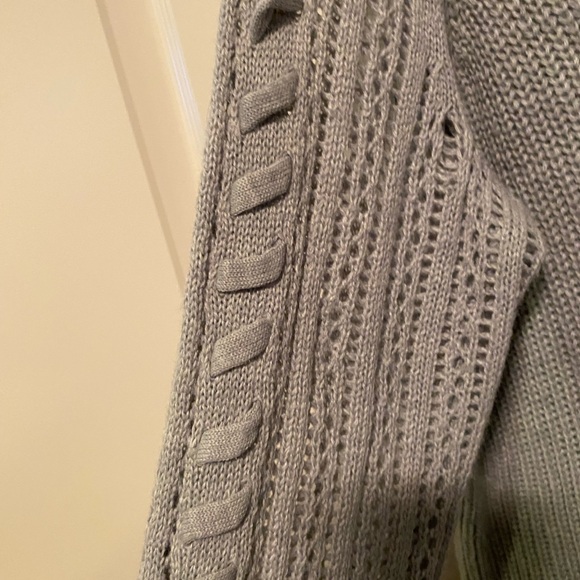 St. John's Bay Blue Grey Crewneck Sweater Sz L - Picture 3 of 5